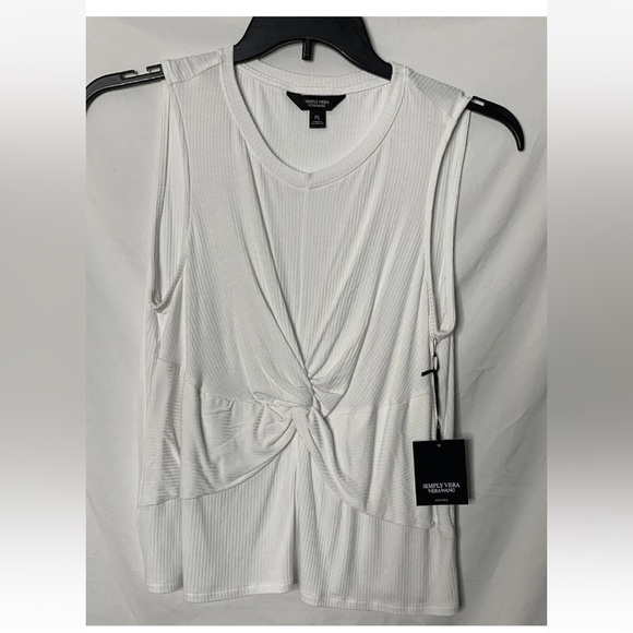 3/$30 NWT Simply Vera Vera Wang Sleeveless White Twisted
Knot Petite Large - Picture 5 of 14
